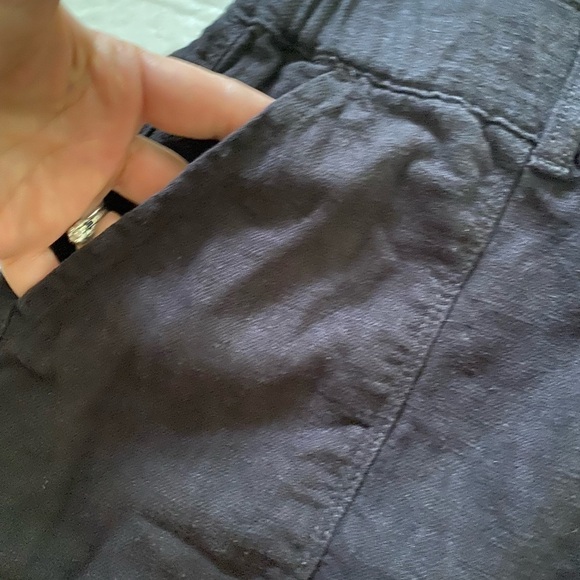 Blank NYC Women Black Rayon Casual Crop Pants Size large - Picture 6 of 7